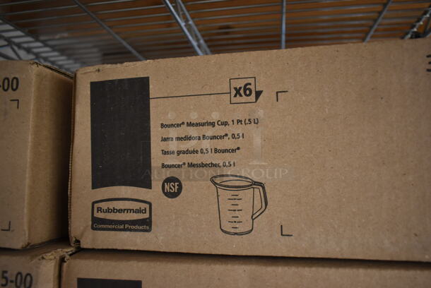 4 Boxes of 6 BRAND NEW! Rubbermaid Clear Poly Pitchers. 4 Times Your Bid! - Image 4 of 4