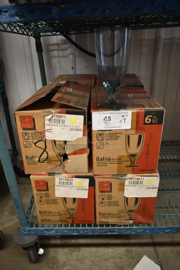 8 BRAND NEW! Boxes of 6 Bahia 18 oz Stemmed Glasses. 8 Times Your Bid! - Image 2 of 5