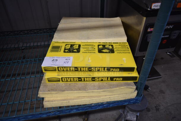 4 Packs of BRAND NEW! Over the Spill Absorbent Pads. 4 Times Your Bid! - Image 1 of 4