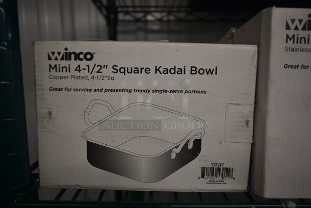 5 BRAND NEW IN BOX! Winco Mini 4-1/2" Square Kadai Bowl. 5 Times Your Bid! - Image 3 of 4
