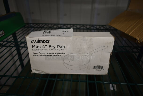 BRAND NEW IN BOX! Winco Mini 4" Fry Pan. - Image 1 of 3
