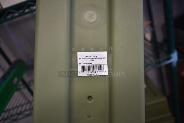 24 BRAND NEW! Bloom Living DCBT24-42 24" Durcott Living Green Window Boxes. 24 Times Your Bid! - Image 3 of 4