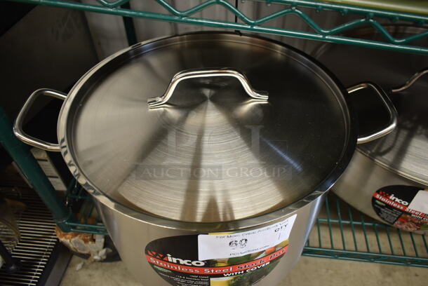 BRAND NEW! Winco Stainless Steel Stock Pot w/ Lid. - Image 4 of 5
