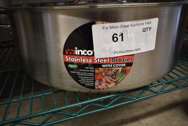 BRAND NEW! Winco Stainless Steel Stock Pot w/ Lid. - Image 2 of 4