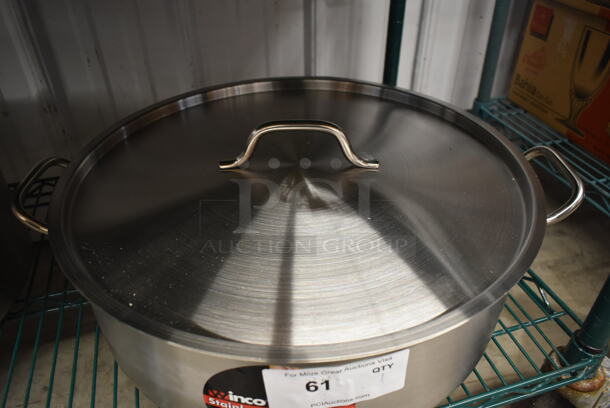 BRAND NEW! Winco Stainless Steel Stock Pot w/ Lid. - Image 3 of 4