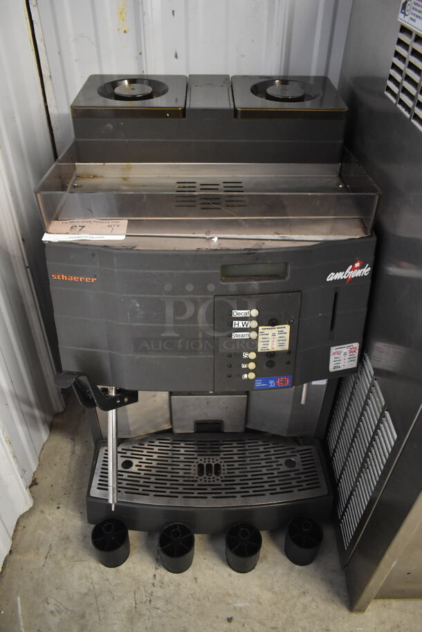 Schaerer Ambiente Stainless Steel Commercial Countertop Coffee Espresso Machine w/ 2 Hoppers and Steam Wand. 210 Volts. - Image 1 of 6