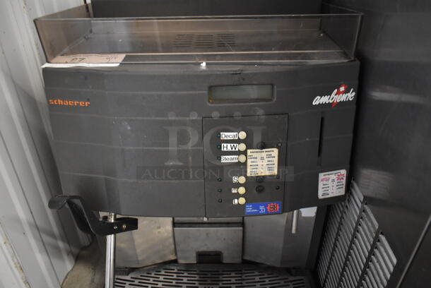 Schaerer Ambiente Stainless Steel Commercial Countertop Coffee Espresso Machine w/ 2 Hoppers and Steam Wand. 210 Volts. - Image 3 of 6
