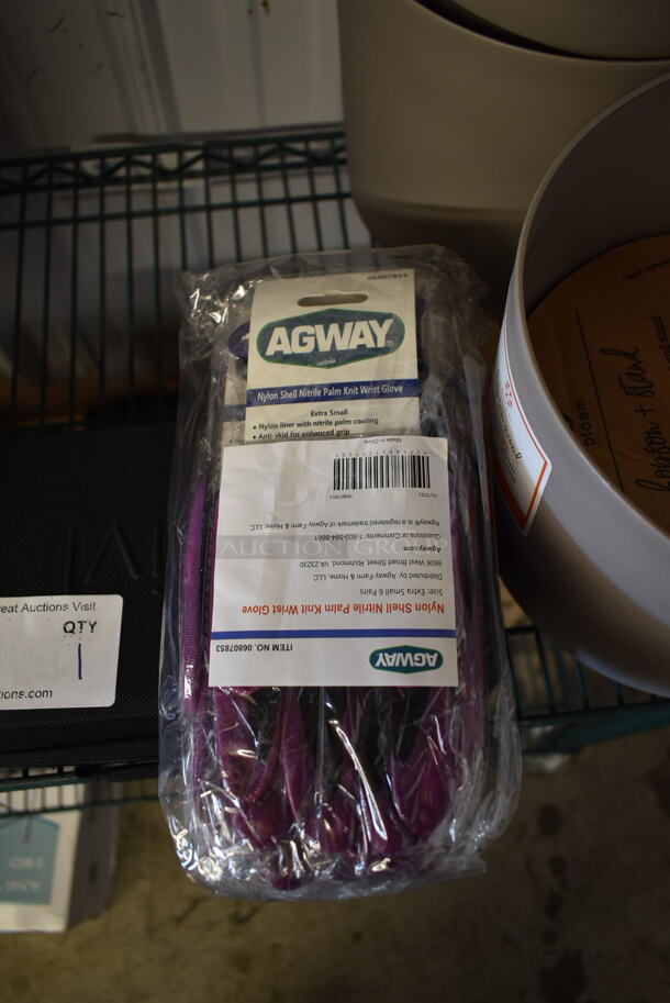 12 BRAND NEW! Nylon Shell Nitrile Palm Knit Wrist Extra Small Gloves. 12 Times Your Bid! - Image 4 of 5