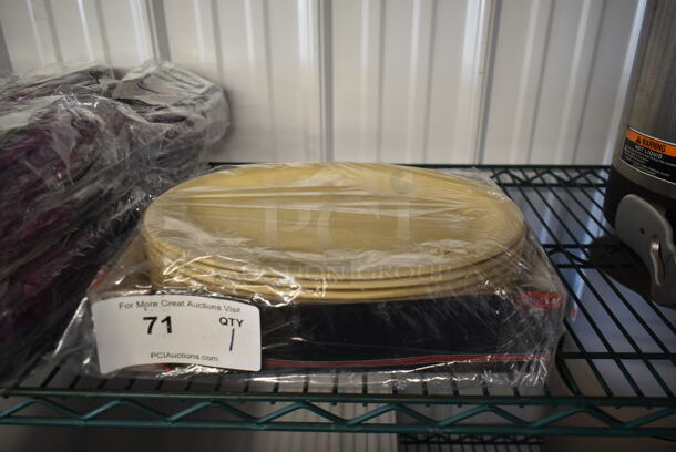 BRAND NEW! Box of 6 Winco Poly Oval Platter w/ Narrow Rim. - Image 1 of 4