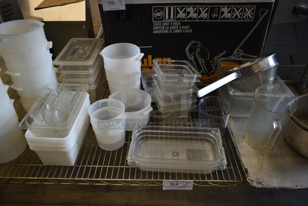 ALL ONE MONEY! Tier Lot of Various Items Including Poly Bins and Drop In Bins - Image 3 of 4