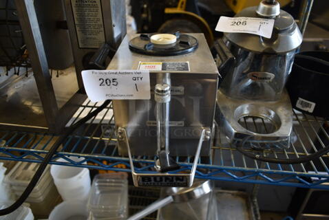 Bunn Stainless Steel Commercial Satellite Server.