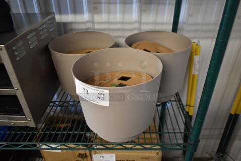 3 BRAND NEW! Bloom Hopson Cylindrical Planter w/ Stand. 3 Times Your Bid!