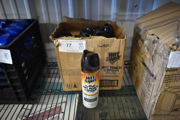 Box of 9 BRAND NEW! Hot Shot Ant Roach Spray Bottles - Image 1 of 4