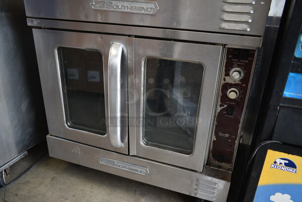 2 Southbend SilverStar Stainless Steel Commercial Natural Gas Powered Full Size Convection Oven w/ View Through Doors, Metal Oven Racks and Thermostatic Controls on Commercial Casters. 2 Times Your Bid! - Image 4 of 9