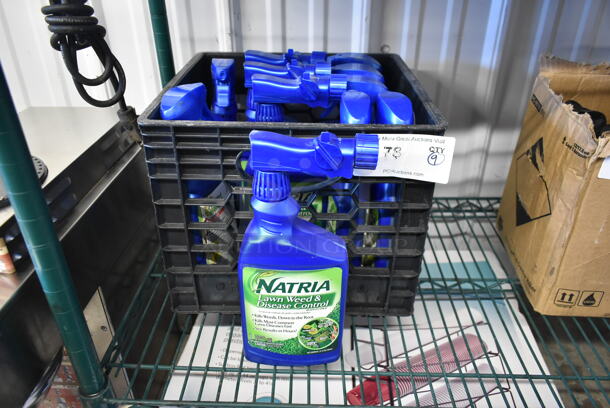 Box of 9 BRAND NEW! Natria Lawn Weed & Disease Control Bottles - Image 1 of 5