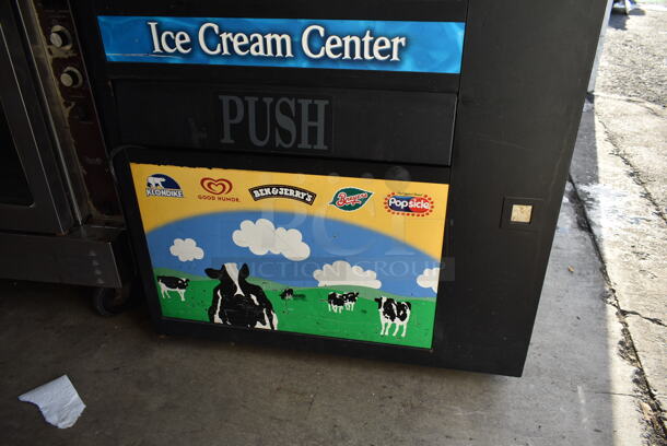 Metal Commercial Ice Cream Vending Machine w/ Cash Acceptor. Tested and Powers On But Does Not Get Cold - Image 2 of 6