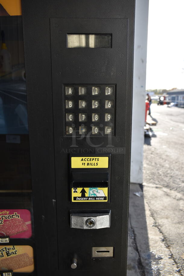 Metal Commercial Ice Cream Vending Machine w/ Cash Acceptor. Tested and Powers On But Does Not Get Cold - Image 4 of 6