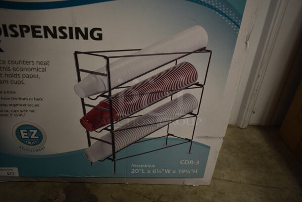 BRAND NEW! Winco 3 Tier Cup Dispensing Rack. - Image 2 of 5
