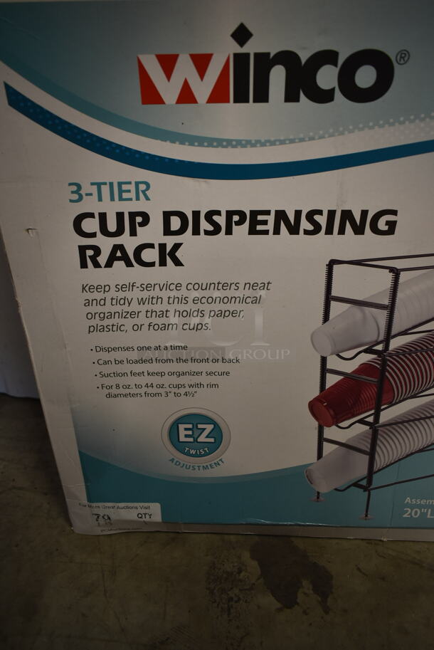 BRAND NEW! Winco 3 Tier Cup Dispensing Rack. - Image 3 of 5