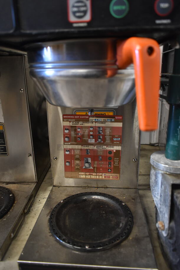 2013 Bunn AXIOM-35-2 Stainless Steel Commercial Countertop 2 Burner Coffee Machine w/ Metal Brew Basket. 120/208-240 Volts, 1 Phase. - Image 4 of 7