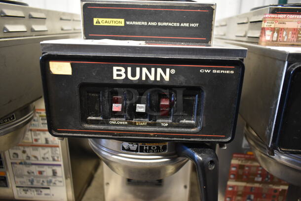 Bunn AXIOM-35-2 Stainless Steel Commercial Countertop 2 Burner Coffee Machine w/ Metal Brew Basket. 120/208-240 Volts, 1 Phase. - Image 3 of 6