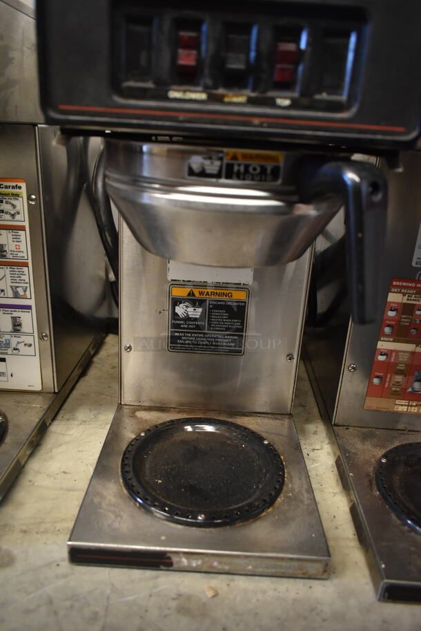 Bunn AXIOM-35-2 Stainless Steel Commercial Countertop 2 Burner Coffee Machine w/ Metal Brew Basket. 120/208-240 Volts, 1 Phase. - Image 4 of 6