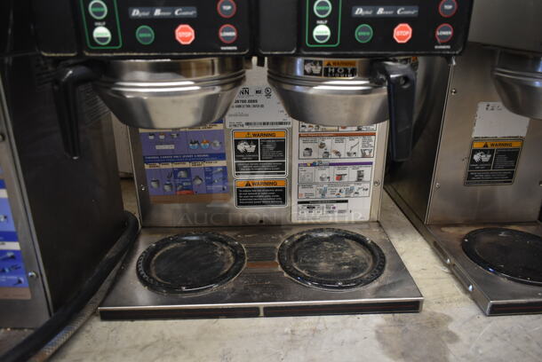 2014 Bunn AXIOM 2/2 TWIN Stainless Steel Commercial Countertop 4 Burner Coffee Machine w/ 2 Metal Brew Basket. 120/208-240 Volts, 1 Phase. - Image 4 of 6