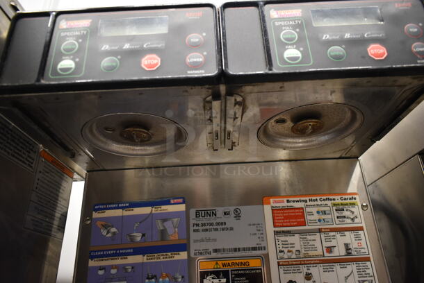 2014 Bunn AXIOM 2/2 TWIN Stainless Steel Commercial Countertop 4 Burner Coffee Machine w/ 2 Metal Brew Basket. 120/208-240 Volts, 1 Phase. - Image 6 of 6