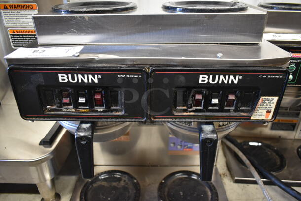 Bunn AXIOM 2/2 TWIN Stainless Steel Commercial Countertop 4 Burner Coffee Machine w/ 2 Metal Brew Basket. 120/208-240 Volts, 1 Phase. - Image 2 of 7