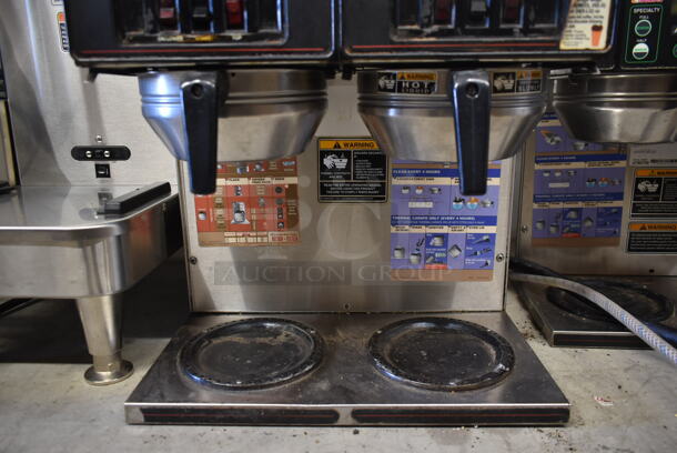 Bunn AXIOM 2/2 TWIN Stainless Steel Commercial Countertop 4 Burner Coffee Machine w/ 2 Metal Brew Basket. 120/208-240 Volts, 1 Phase. - Image 4 of 7