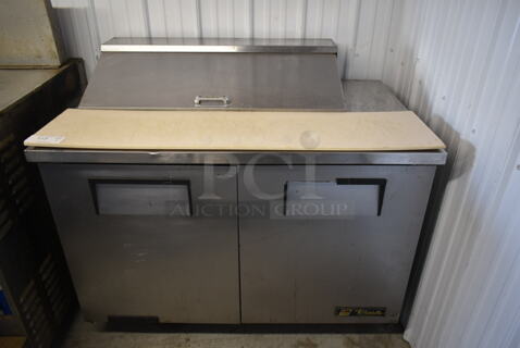 True TSSU-48-10 Stainless Steel Commercial Sandwich Salad Prep Table Bain Marie Mega Top. 115 Volts, 1 Phase. Tested and Powers On But Does Not Get Cold