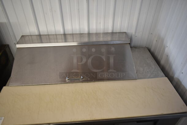 True TSSU-48-10 Stainless Steel Commercial Sandwich Salad Prep Table Bain Marie Mega Top. 115 Volts, 1 Phase. Tested and Powers On But Does Not Get Cold - Image 2 of 8