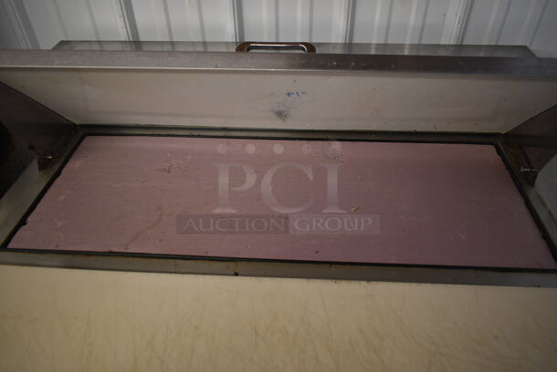 True TSSU-48-10 Stainless Steel Commercial Sandwich Salad Prep Table Bain Marie Mega Top. 115 Volts, 1 Phase. Tested and Powers On But Does Not Get Cold - Image 3 of 8
