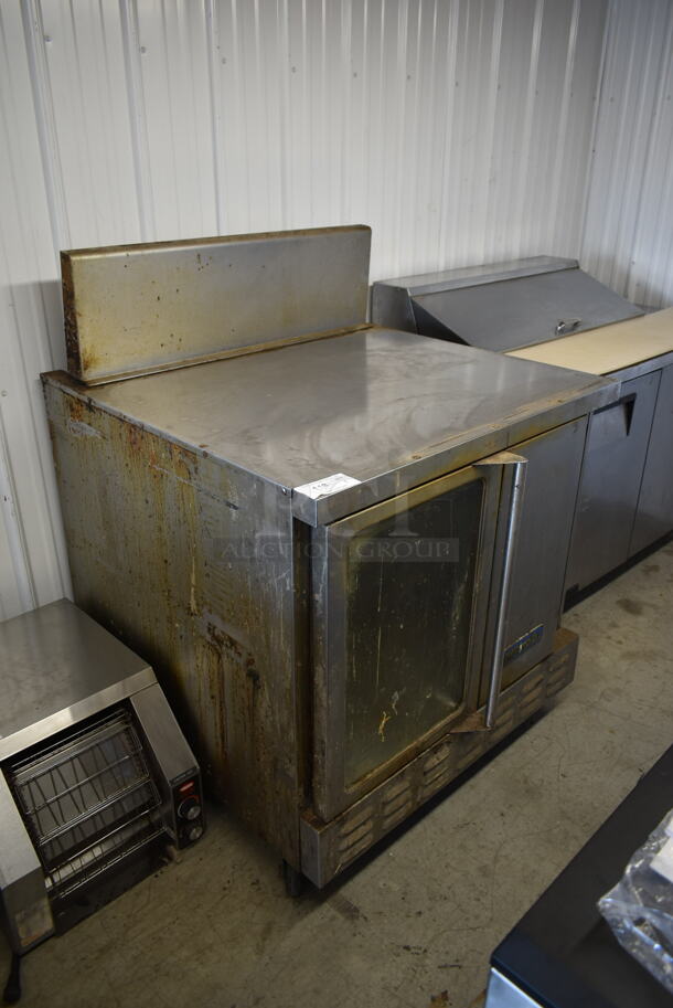 Imperial Stainless Steel Commercial Gas Powered Full Size Convection Oven w/ View Through Door, Solid Door and Metal Racks on Commercial Casters. - Image 2 of 7