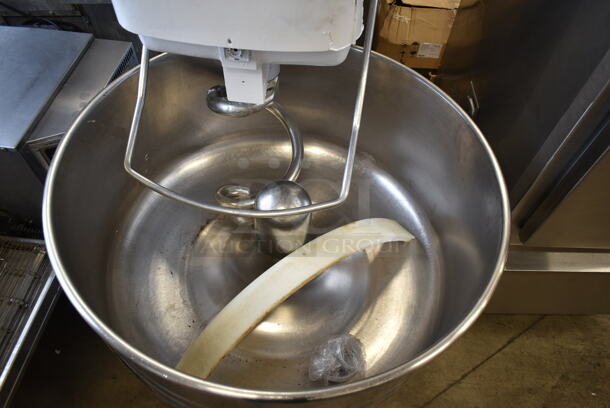 Astor 6716725 Metal Commercial Floor Style Spiral Mixer w/ Stainless Steel Mixing Bowl and Dough Hook Attachment. 208 Volts, 3 Phase.  - Image 3 of 8