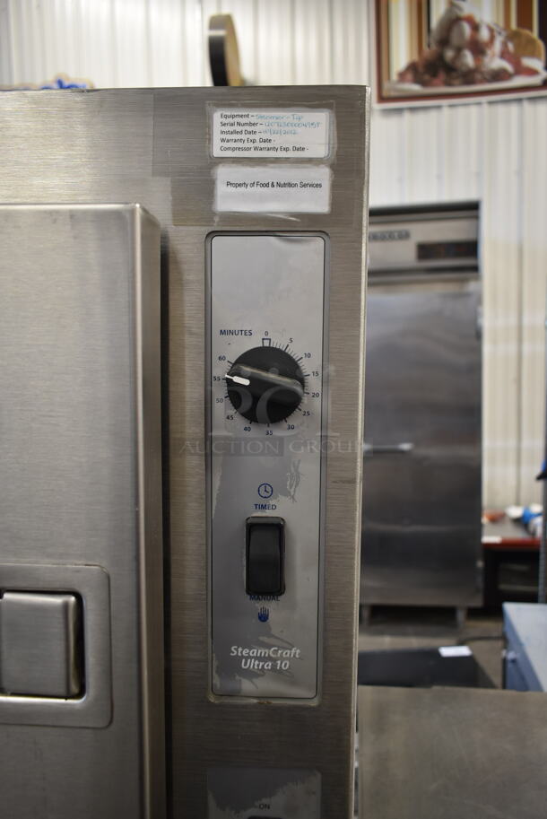 2012 Cleveland SteamCraft Ultra 10 24CEA10 Stainless Steel Commercial Electric Powered Double Deck Steam Cabinet. 440/480 Volts, 3 Phase. - Image 5 of 9