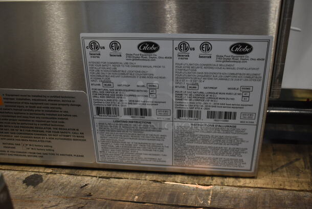BRAND NEW SCRATCH AND DENT! 2022 Globe GG36G Stainless Steel Commercial Countertop Natural Gas Powered Flat Top Griddle. 90,000 BTU. Tested and Working! - Image 4 of 4
