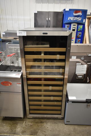BRAND NEW SCRATCH AND DENT! Whynter BWR-1002SD 100 Bottle Built-in Stainless Steel Compressor Wine Refrigerator Merchandiser with Display Rack and LED display. 115 Volts, 1 Phase. Tested and Working!