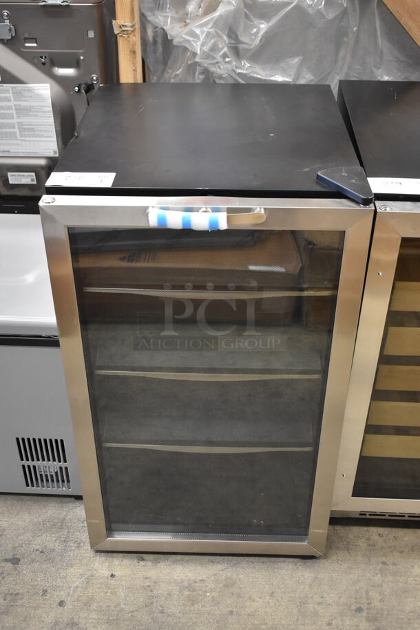 BRAND NEW SCRATCH AND DENT! Danby DBC039A1BDB 88 Can & 7 Bottle LED Beverage Center Merchandiser. 115 Volts, 1 Phase. Tested and Working! - Image 1 of 6