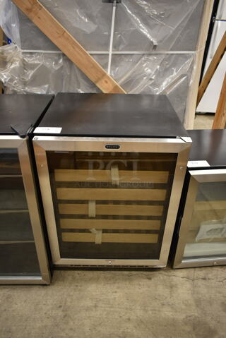 BRAND NEW SCRATCH AND DENT! Whynter BWR-541STS Metal Commercial 24" 54 Bottle Wine Cooler Merchandiser. 115 Volts, 1 Phase. Tested and Working!