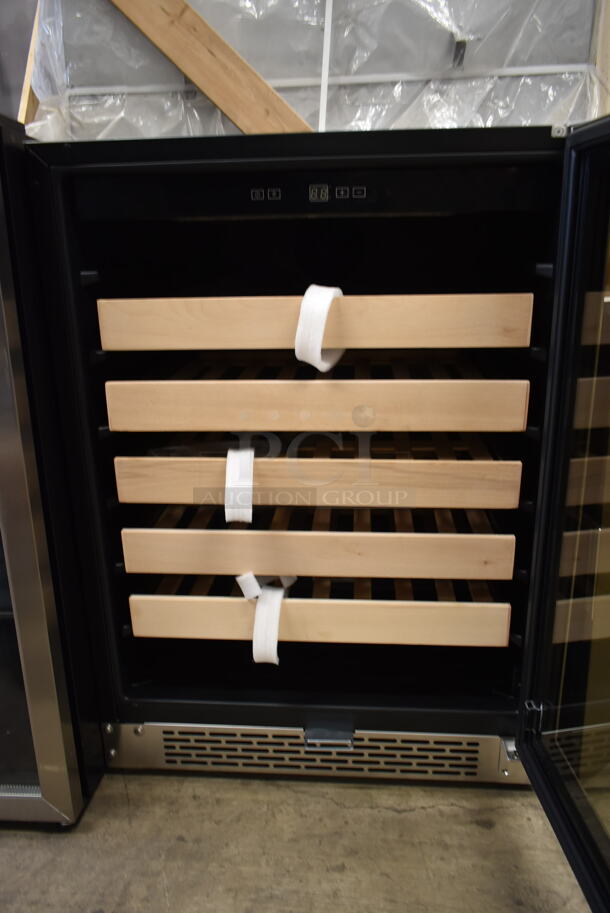 BRAND NEW SCRATCH AND DENT! Whynter BWR-541STS Metal Commercial 24" 54 Bottle Wine Cooler Merchandiser. 115 Volts, 1 Phase. Tested and Working! - Image 4 of 5