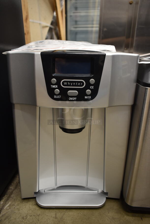 BRAND NEW SCRATCH AND DENT! Whynter IDC-221SC Metal Commercial Countertop Direct Connection Ice Maker and Water Dispenser. 115 Volts, 1 Phase. Tested and Working! - Image 2 of 7