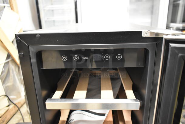 BRAND NEW SCRATCH AND DENT! Whynter BWR-18SD Metal Commercial 18 Bottle Single Door Wine Cooler Merchandiser. 115 Volts, 1 Phase. Tested and Working! - Image 6 of 6