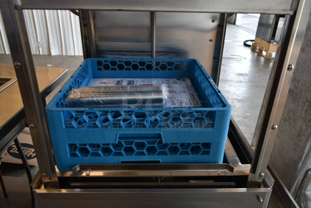 BRAND NEW! CMA 180-LV Stainless Steel Commercial Ventless Straight Pass Through Dishwasher. 208-240 Volts, 3 Phase. Stock Picture Used as Gallery. - Image 10 of 12