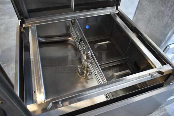 BRAND NEW! CMA 180-LV Stainless Steel Commercial Ventless Straight Pass Through Dishwasher. 208-240 Volts, 3 Phase. Stock Picture Used as Gallery. - Image 12 of 12