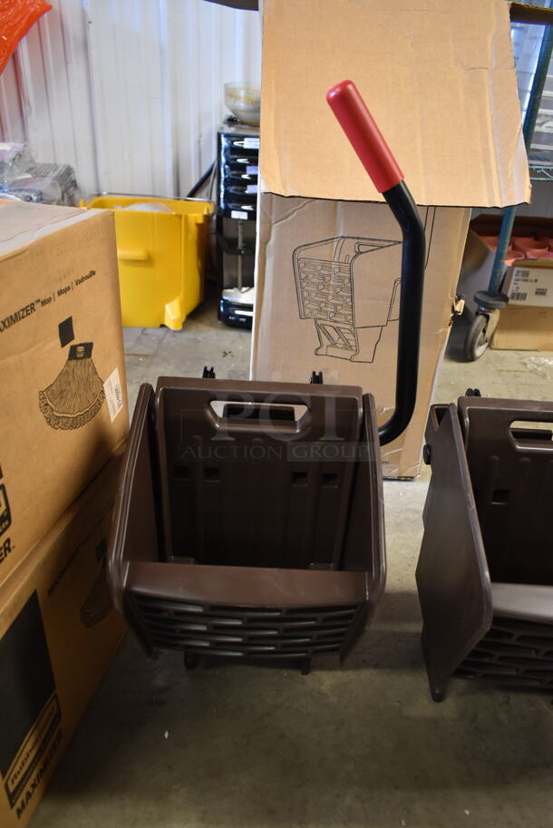 2 BRAND NEW IN BOX! Rubbermaid Wave Brake Brown Poly Mop Wringing Attachments. 2 Times Your Bid! - Image 7 of 7