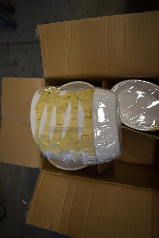 2 Boxes of 24 BRAND NEW IN BOX! White Poly Oval Bowls. 2 Times Your Bid! - Image 4 of 4