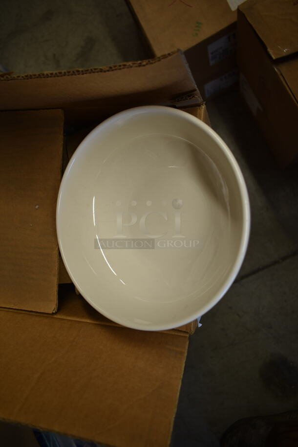 3 Boxes of 18 BRAND NEW! 8.5" White Ceramic Bowls w/ Red Lines. 3 Times Your Bid! - Image 4 of 5