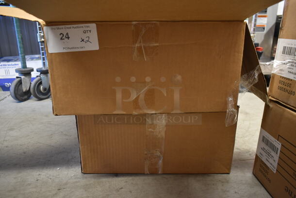 2 Boxes of 12 BRAND NEW! White Ceramic Gravy Boats. 2 Times Your Bid! - Image 3 of 4