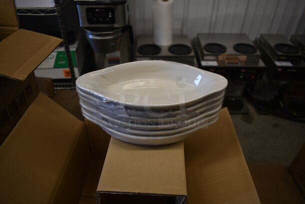 4 Boxes of 12 BRAND NEW! Tuxton BEN-150 10.5" White Ceramic Single Serving Casserole Dishes. 4 Times Your Bid! - Image 1 of 2